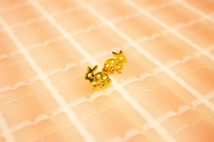 Tiny Bunny Stud Earrings