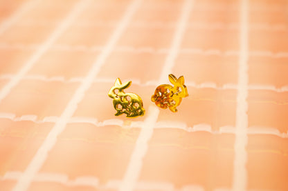 Tiny Bunny Stud Earrings
