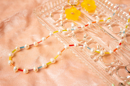 Rainbow Pearl Necklace