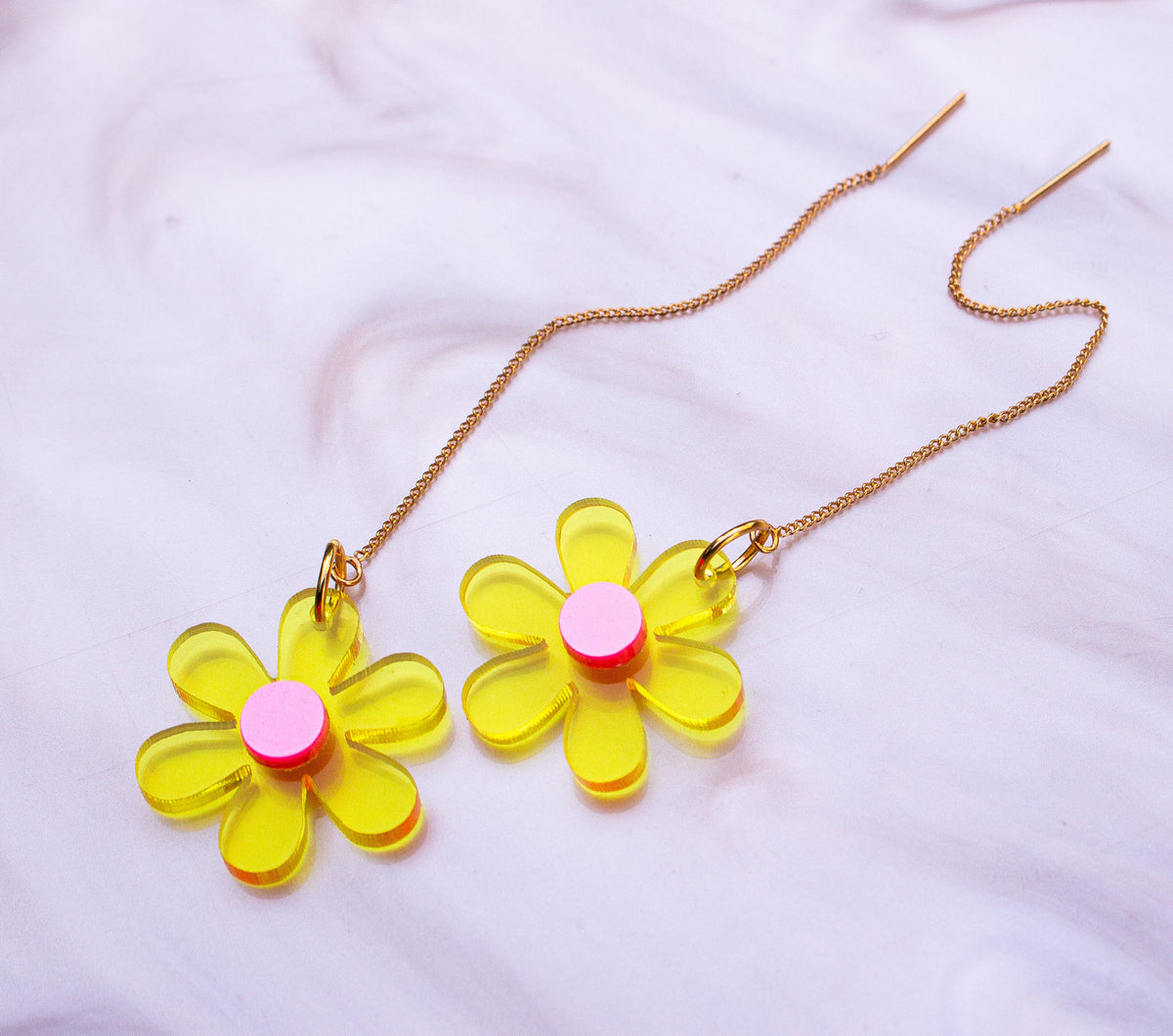Floral Threader Earrings