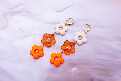 Orange Cream Flower Dangles