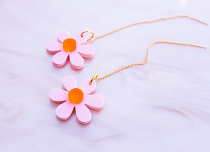 Floral Threader Earrings