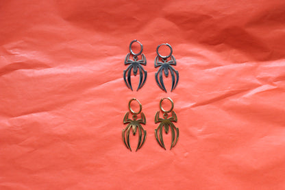 "Wicked Awesome" Spider Titanium Earrings