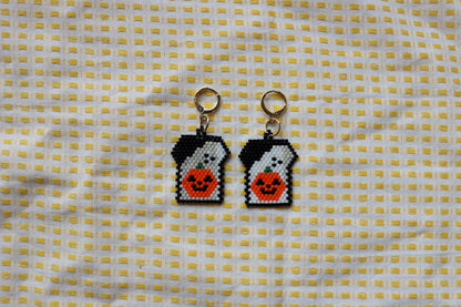 Unique Beaded Halloween Earrings