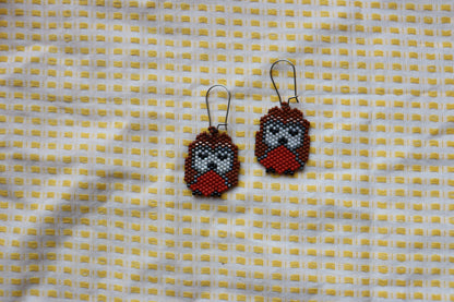 Unique Beaded Halloween Earrings