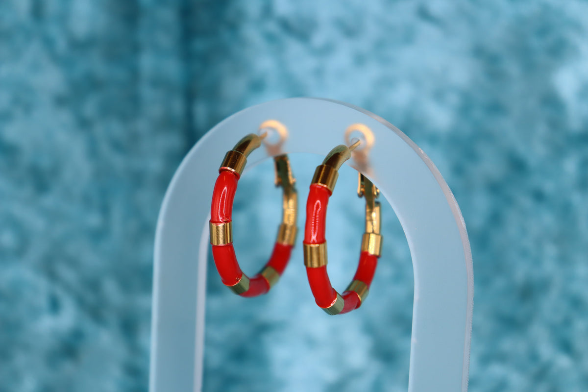The Brooklyn-Titanium Hoop Earrings