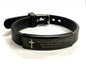 Philippians 4:13 Bracelet for Men I can do all things Silver Black Bangle Stainless Steel Engraved Boys Cuff Christian Jewelry