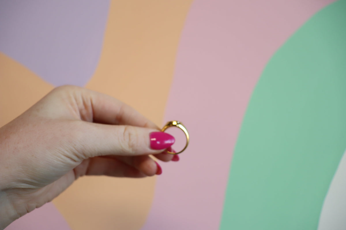 Angels Watching Over You-Titanium Ring
