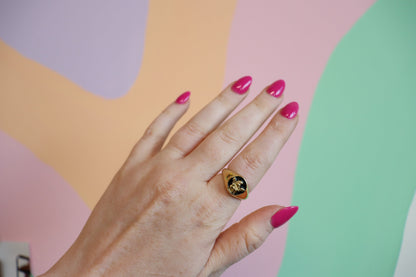 Angels Watching Over You-Titanium Ring