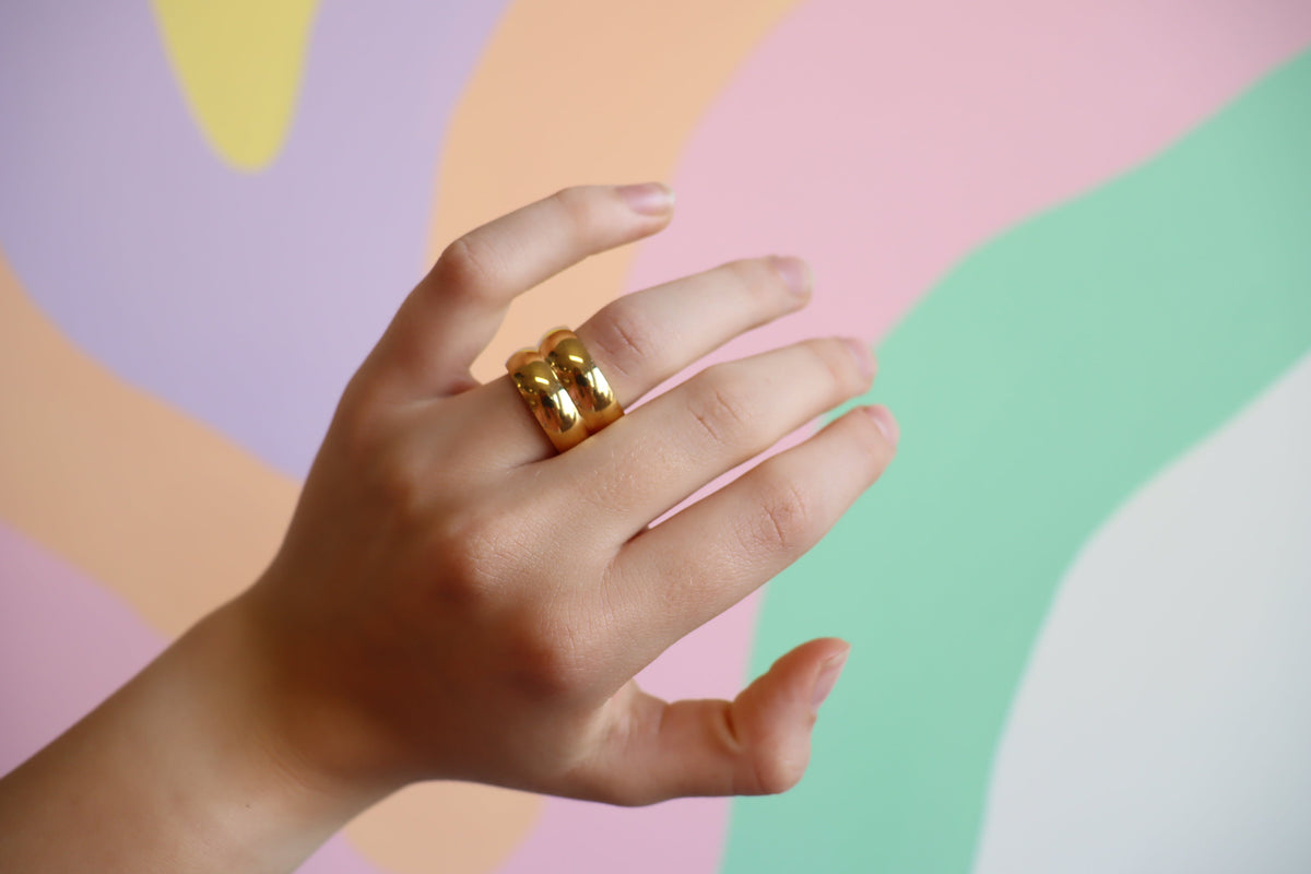 Double Stack-Titanium Ring
