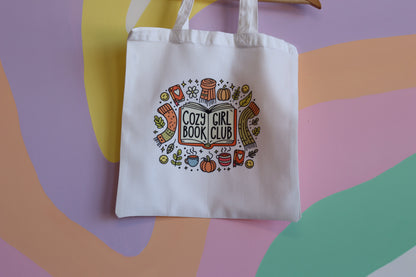 Cozy Girl Book Club Tote Bag