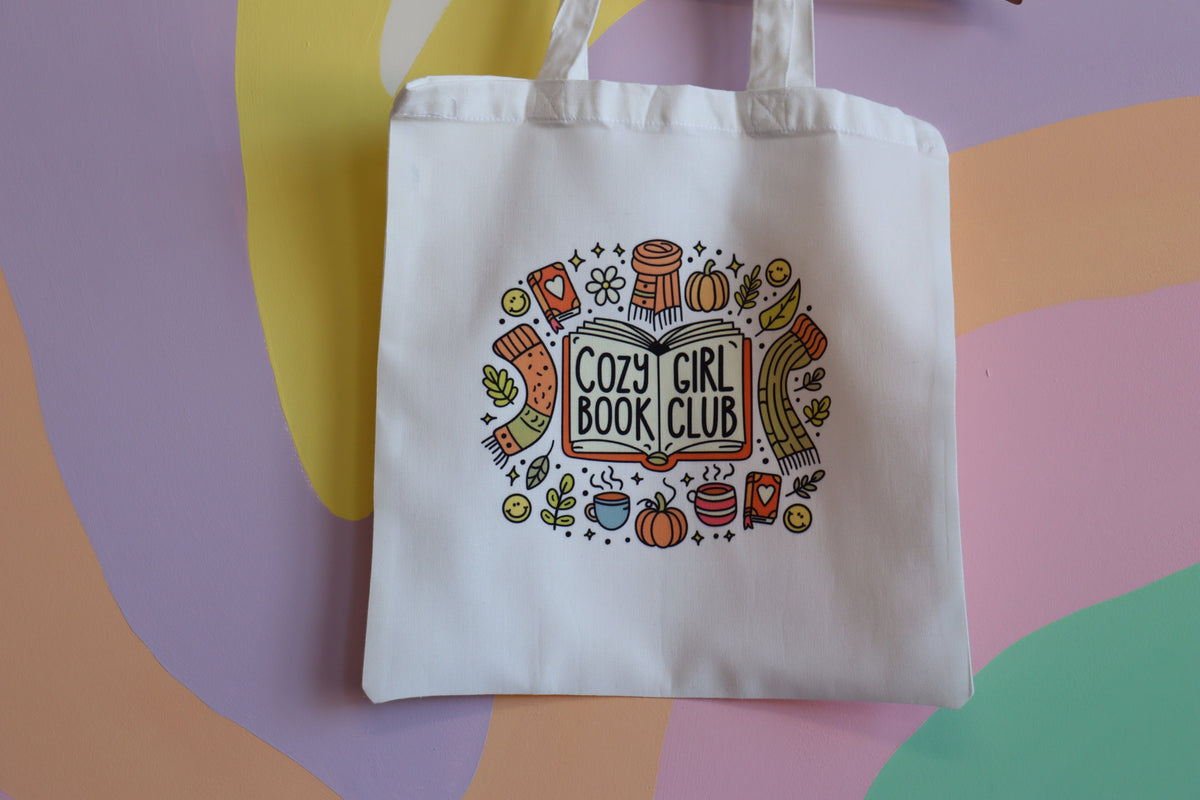 Cozy Girl Book Club Tote Bag