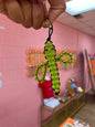 Dragonfly Beaded Keychain