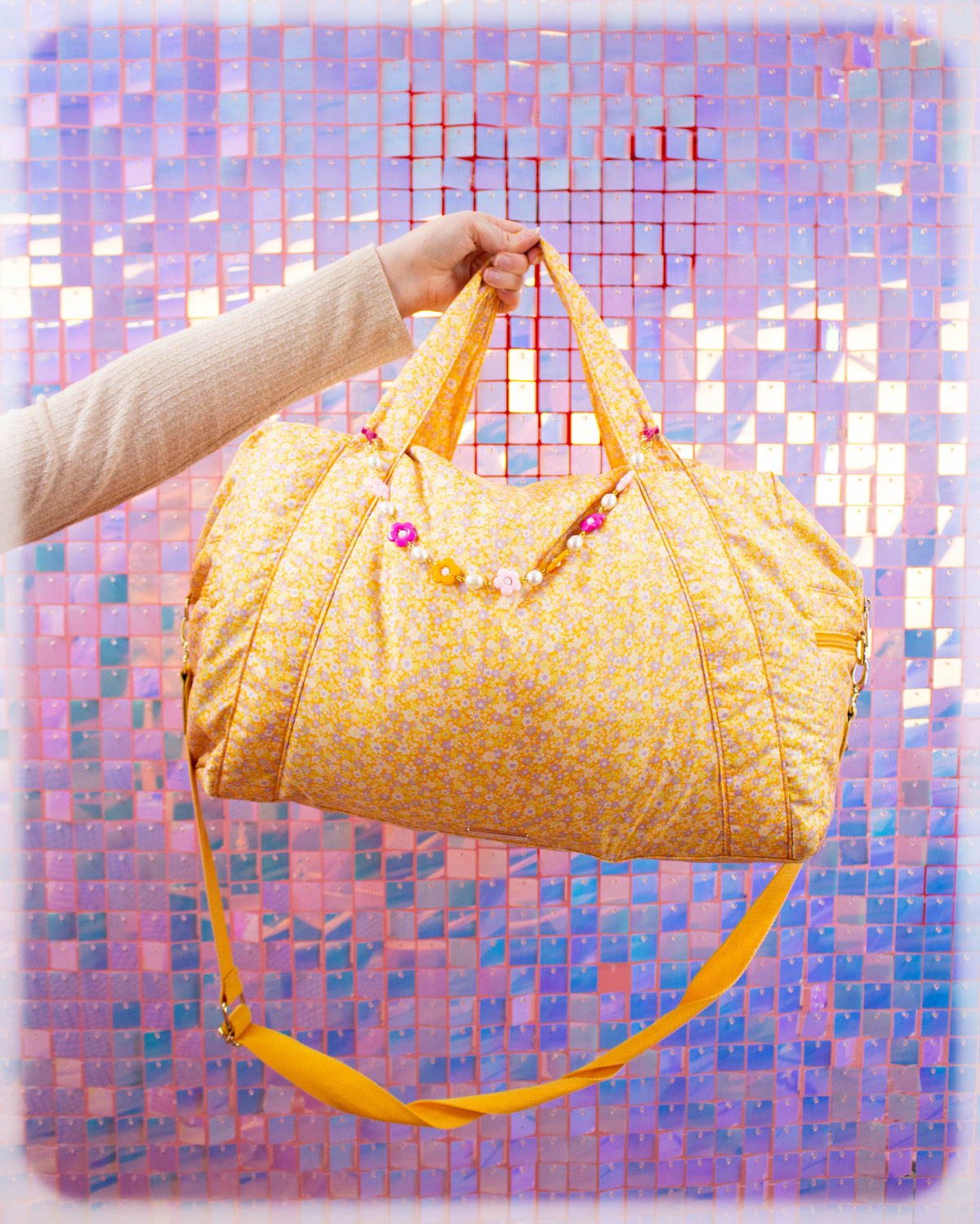 Pearly Petals Bag Chain