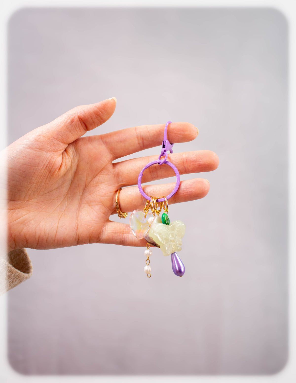 Lilac Picnic Bag Charm