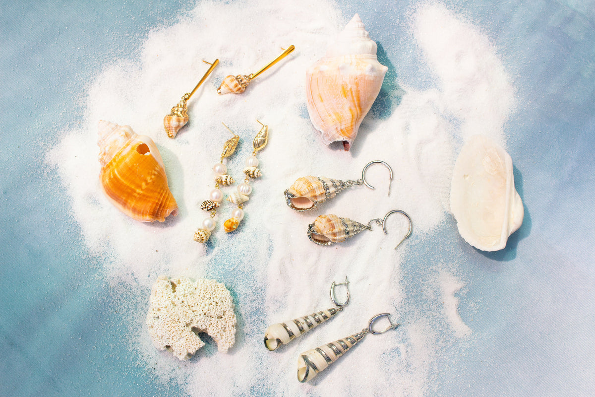 Cinerea Shell Earrings