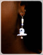 Glass Speckled Octopus Earrings