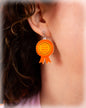 "Worlds Greatest Medical Mystery" Medal Earrings
