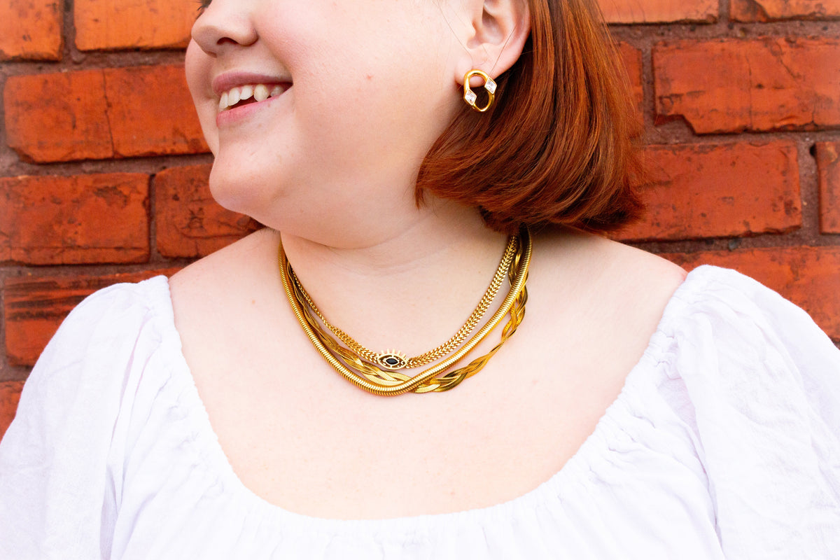 I Got my Eye on You-Titanium Necklace
