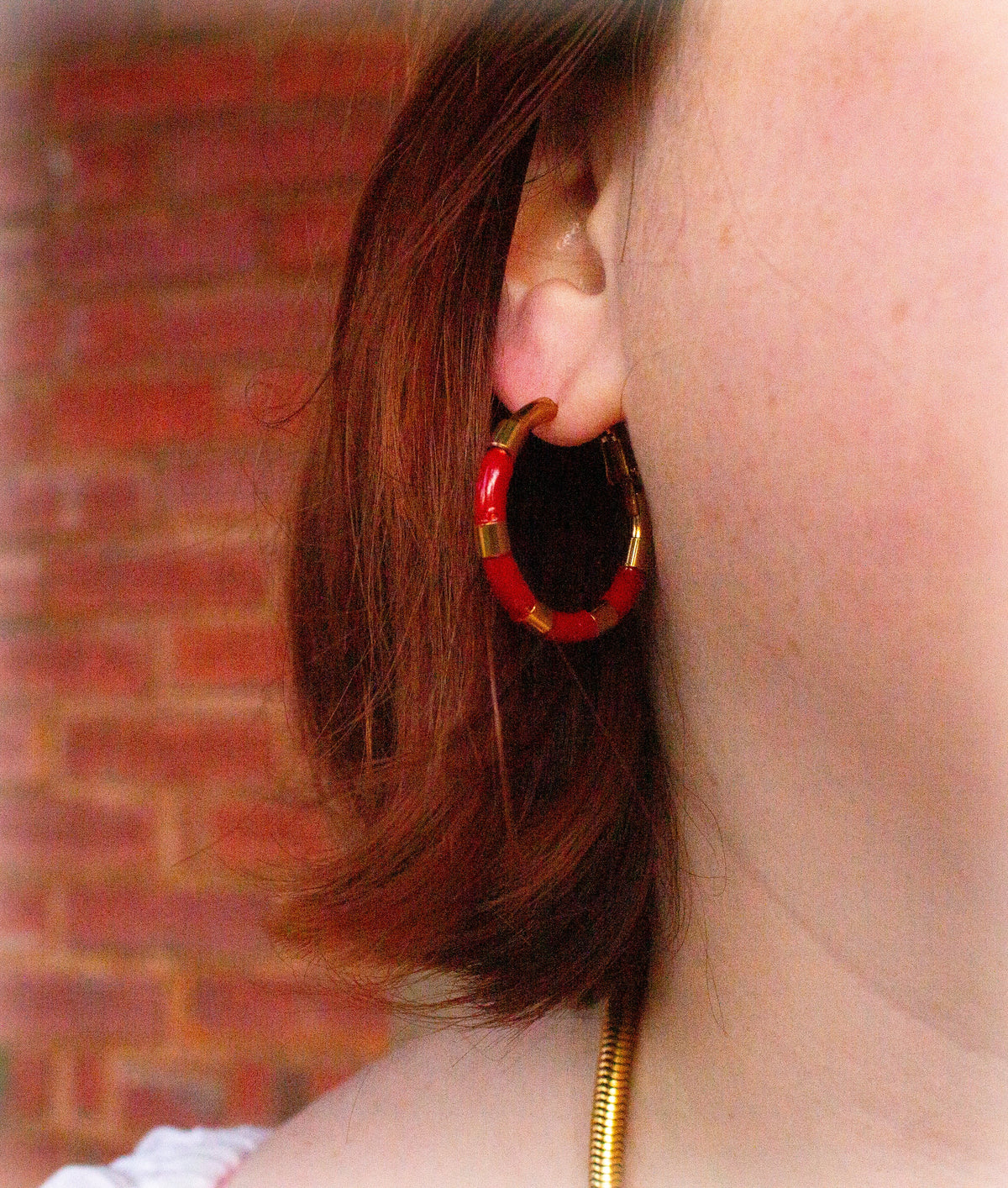 The Brooklyn-Titanium Hoop Earrings