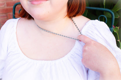Twisted Chain-Titanium Necklace