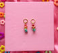 Stronger Today Rainbow Rock Charm Earrings