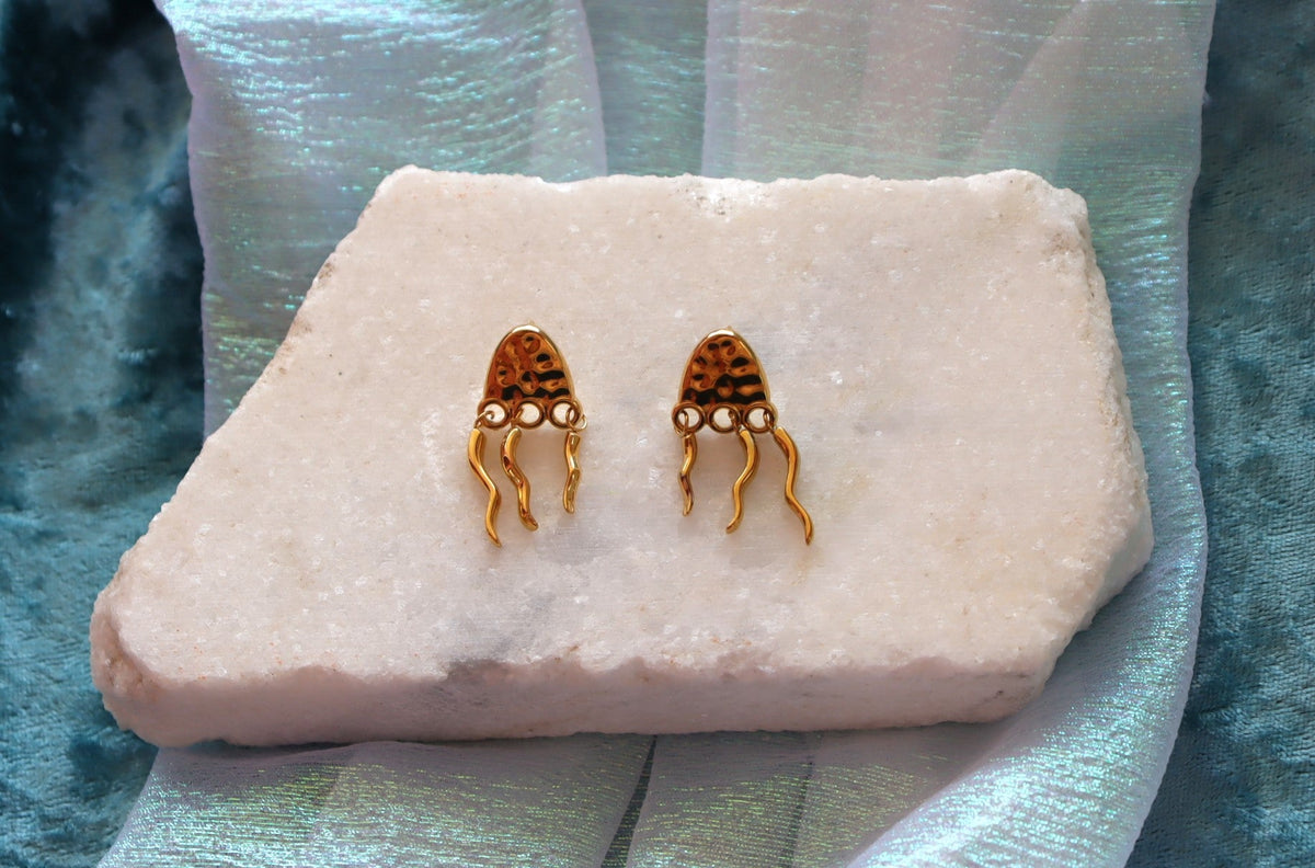 Stainless Steel Jellyfish Dangle Earring