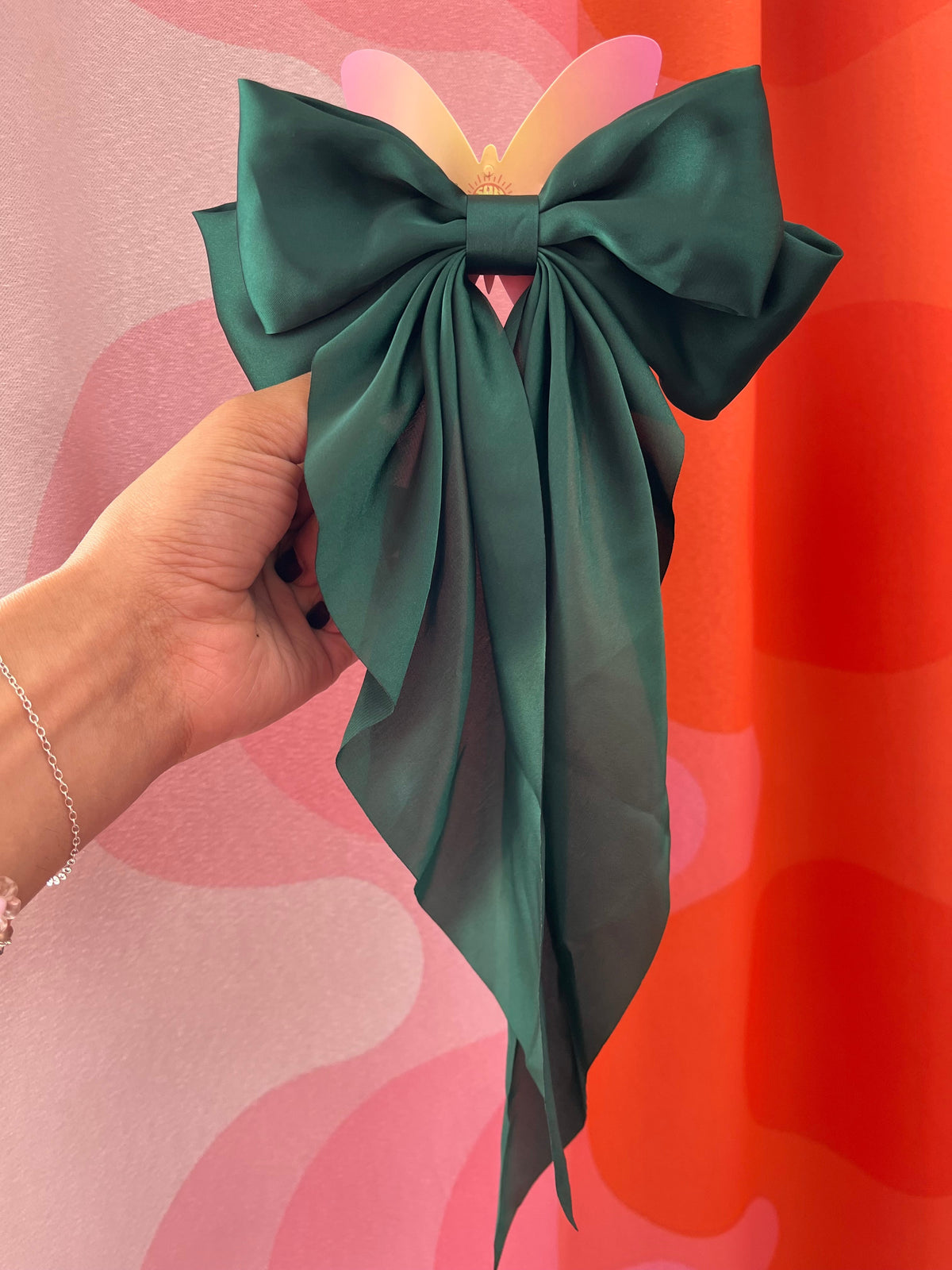 Oversized Satin Bow