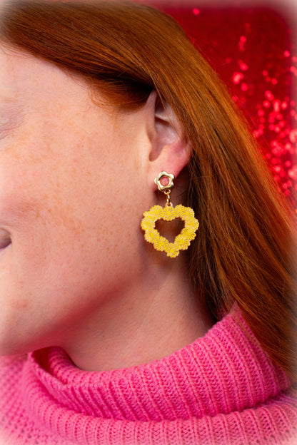 Buy Yourself Flowers-Engraved Daisy Earrings