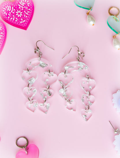 Together Forever-Heart Earrings