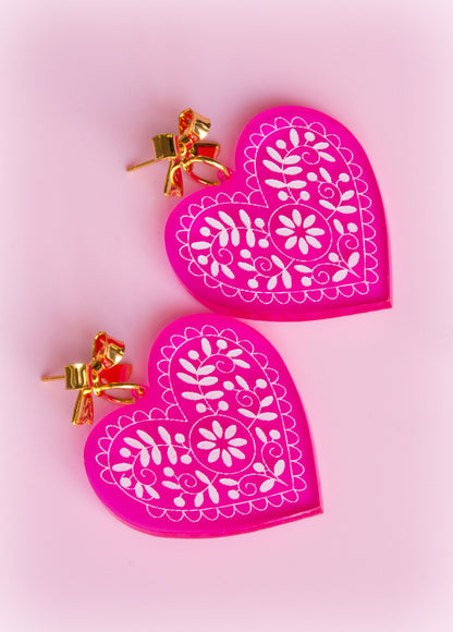 Art for your Ears-Floral Engraved Earrings