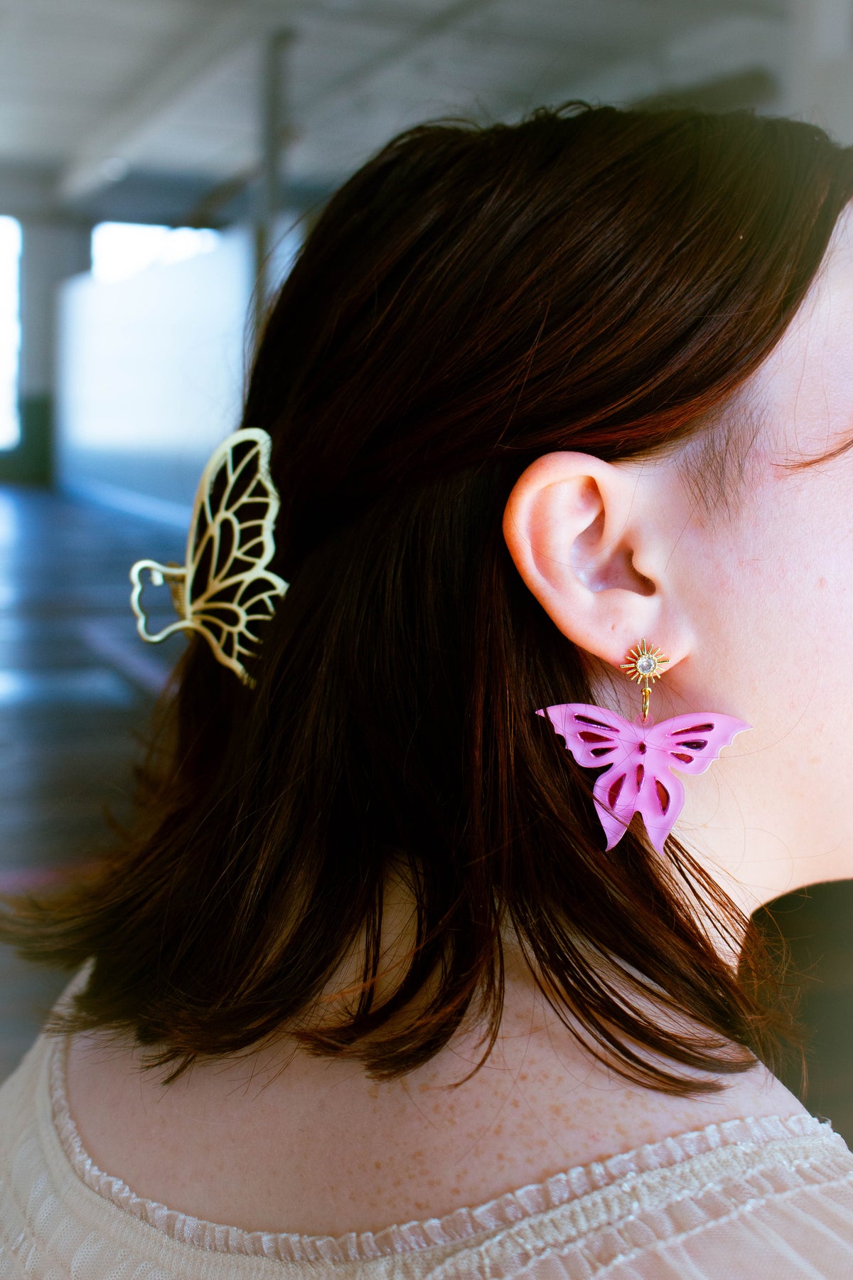 Pink on Pink Butterfly