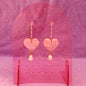 Lovely Heart Drop Earrings