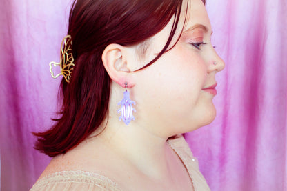 Colorful Beetle Bug Dangle Earrings
