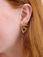 Give You My Heart Titanium Bow Earrings