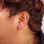 Titanium Double Chain Hoop Earrings