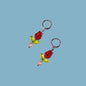 Glass Tulip Earrings