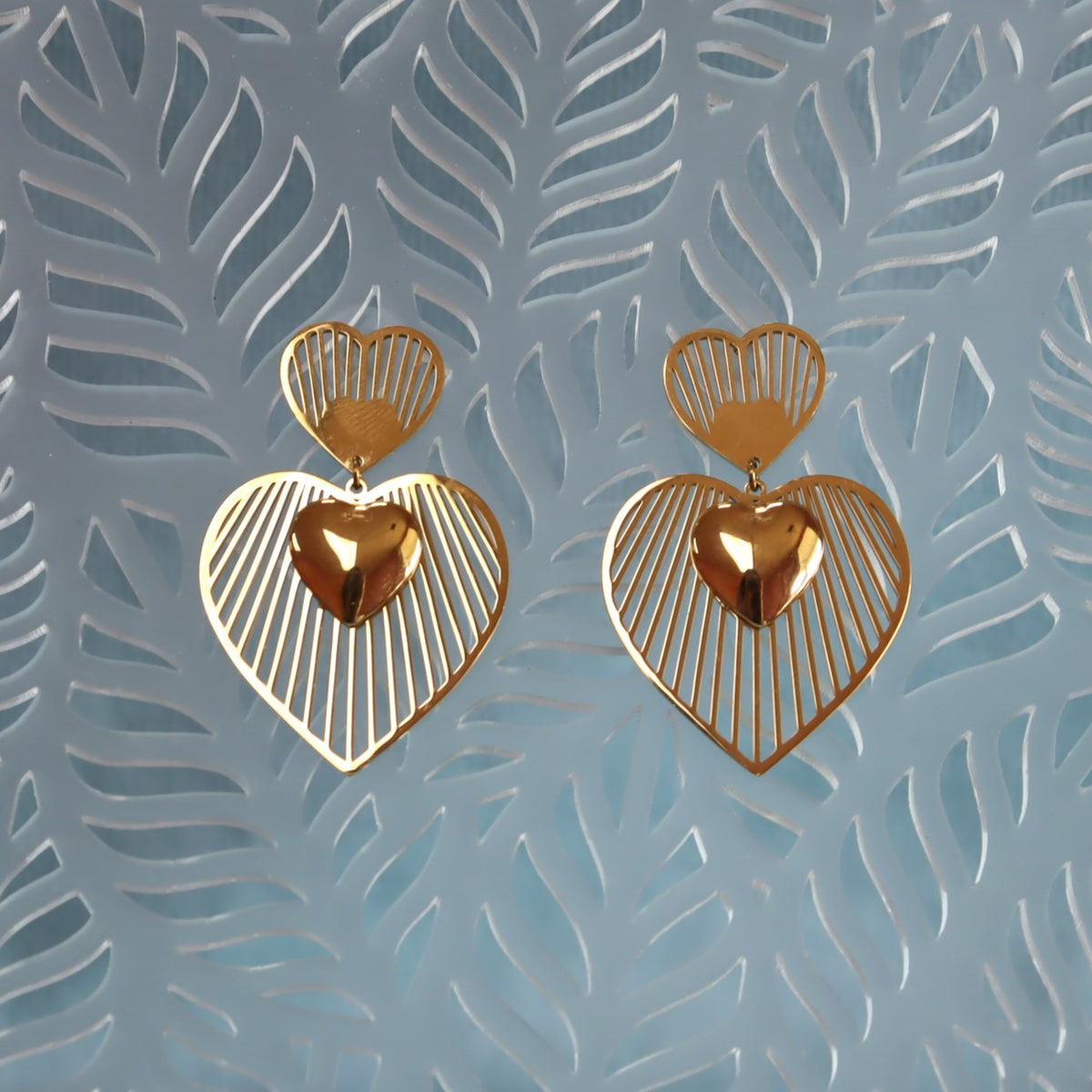 Titanium Beams of Love Earrings