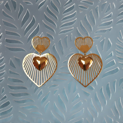 Titanium Beams of Love Earrings