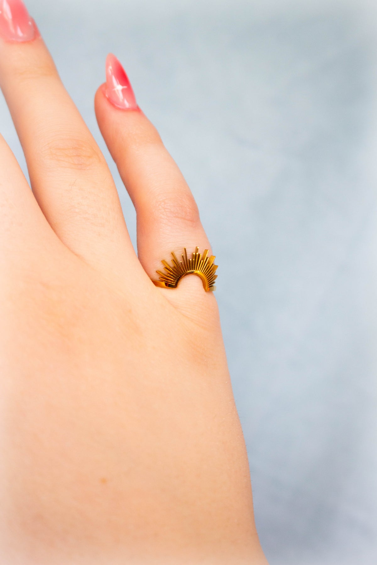 Titanium Sunrise Ring