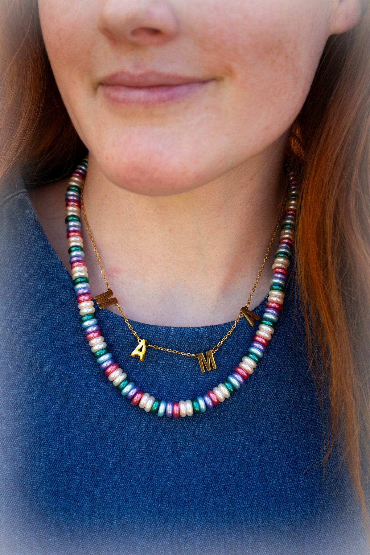 Titanium “MAMA” necklace