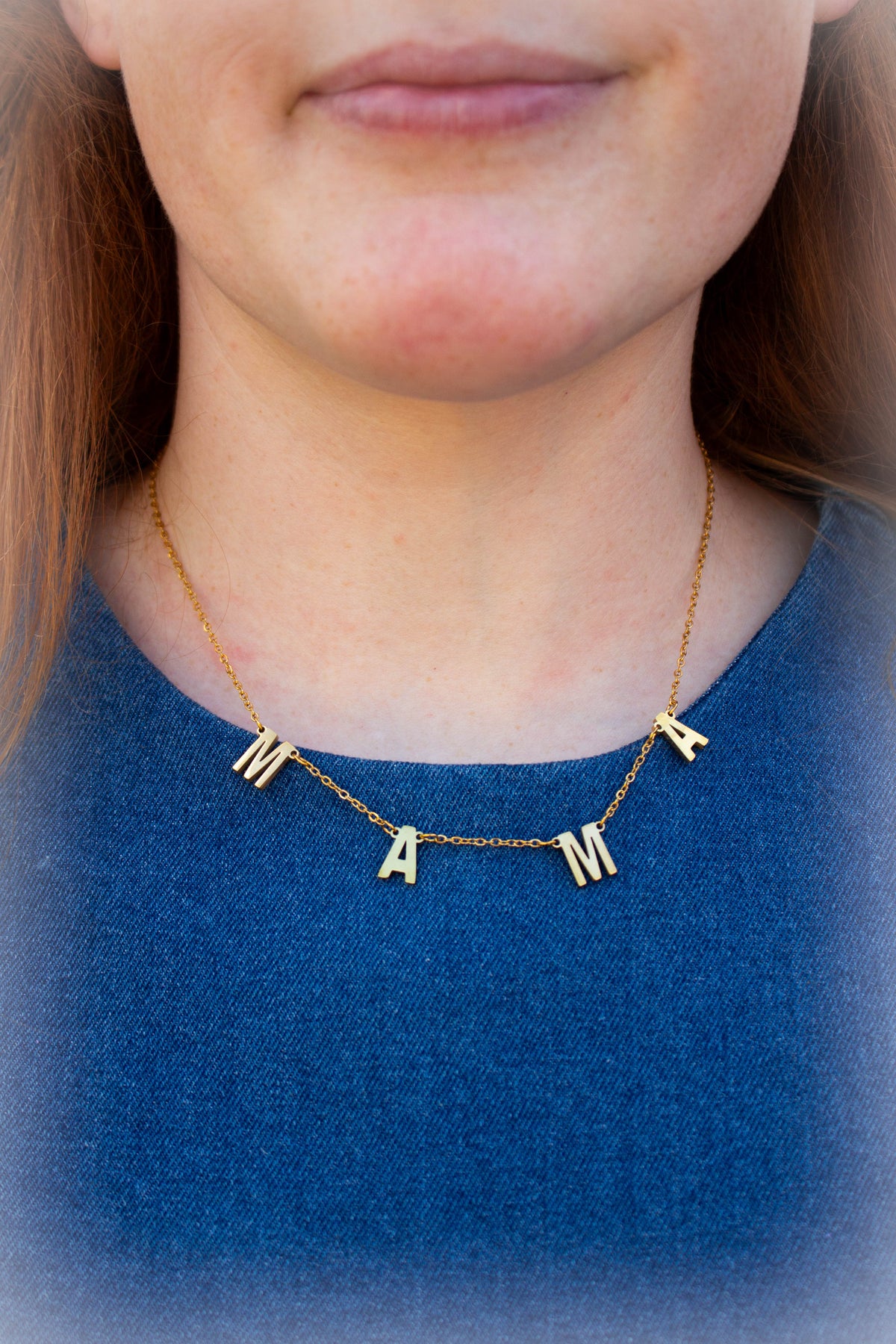 Titanium “MAMA” necklace