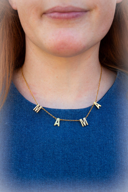 Titanium “MAMA” necklace