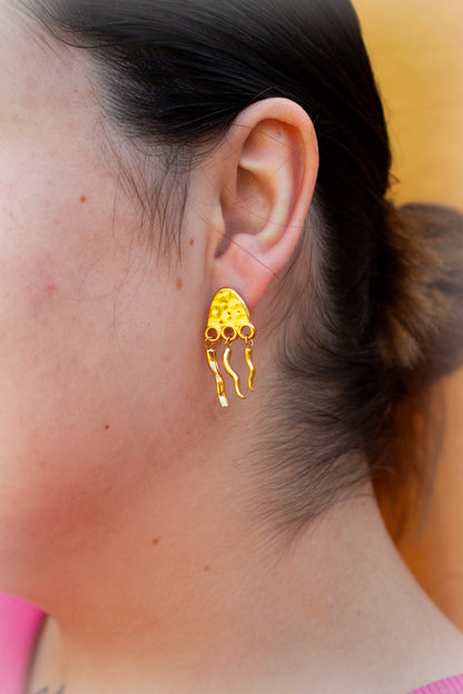 Stainless Steel Jellyfish Dangle Earring