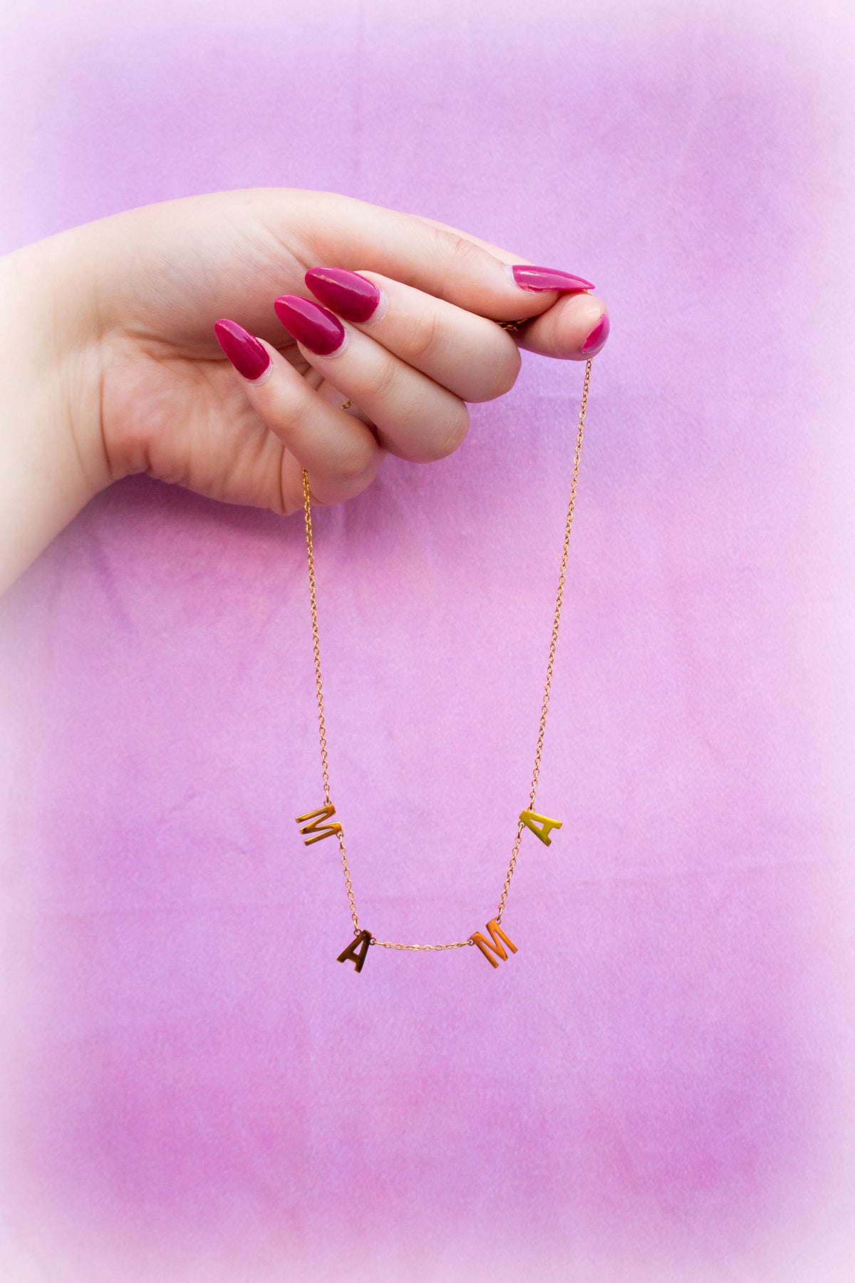 Titanium “MAMA” necklace