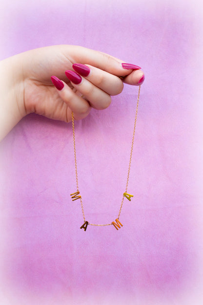 Titanium “MAMA” necklace