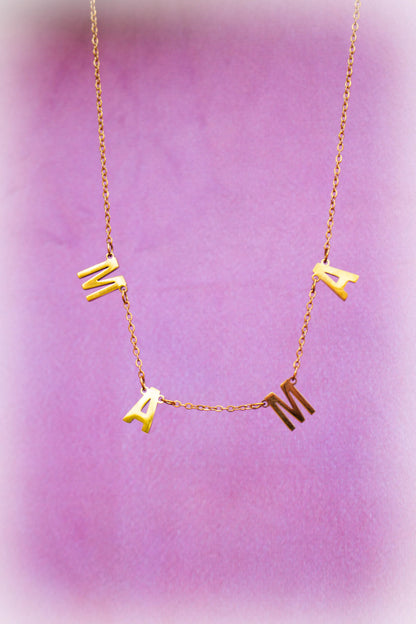 Titanium “MAMA” necklace