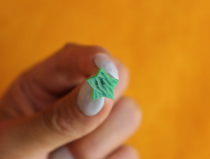Zebra Stars - Tiny Stud Earrings