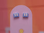 Open Book Tiny Stud Earrings