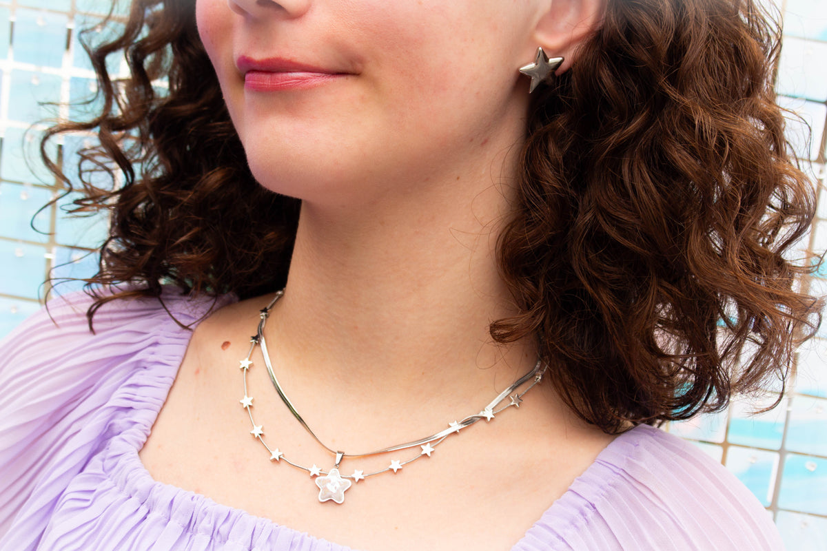 Titanium Starry Night Necklace